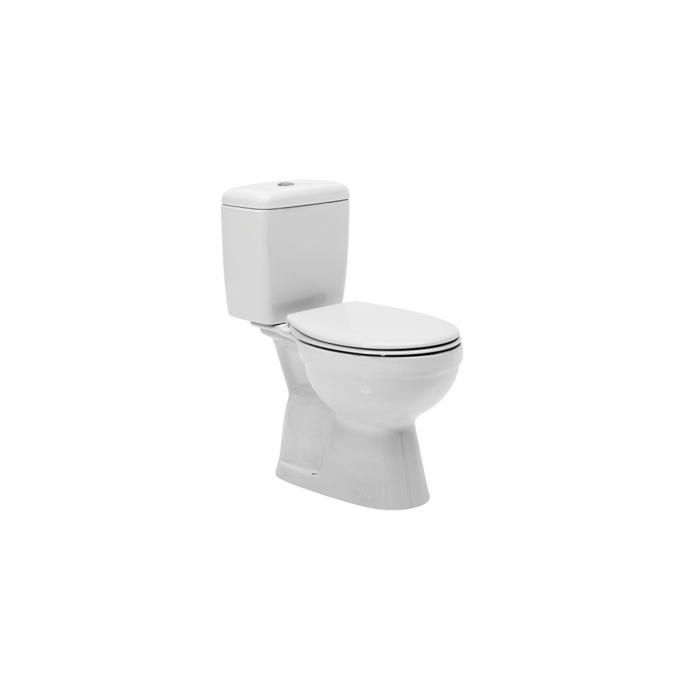 Oferte la Set WC CeraStyle Ova, portelan, alb, evacuare verticala + rezervor, 3/6 litri