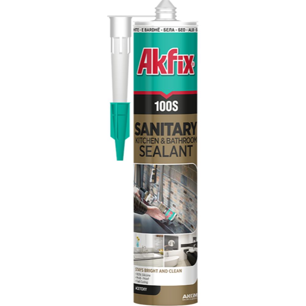 Oferte la Silicon sanitar Akfix 100 S, 280 ml, transparent