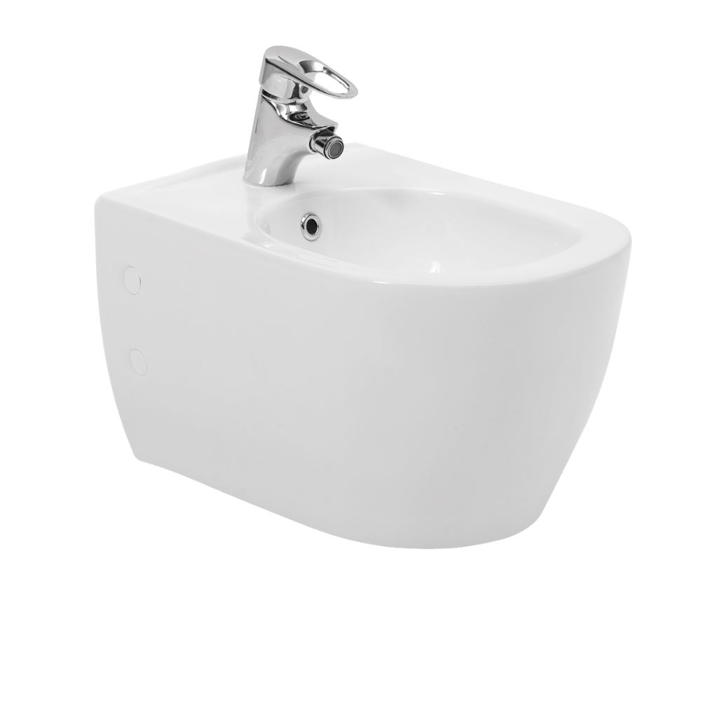 Oferte la Bideu suspendat CeraStyle City 15700, portelan, evacuare laterala, 376 x 522 mm, alb