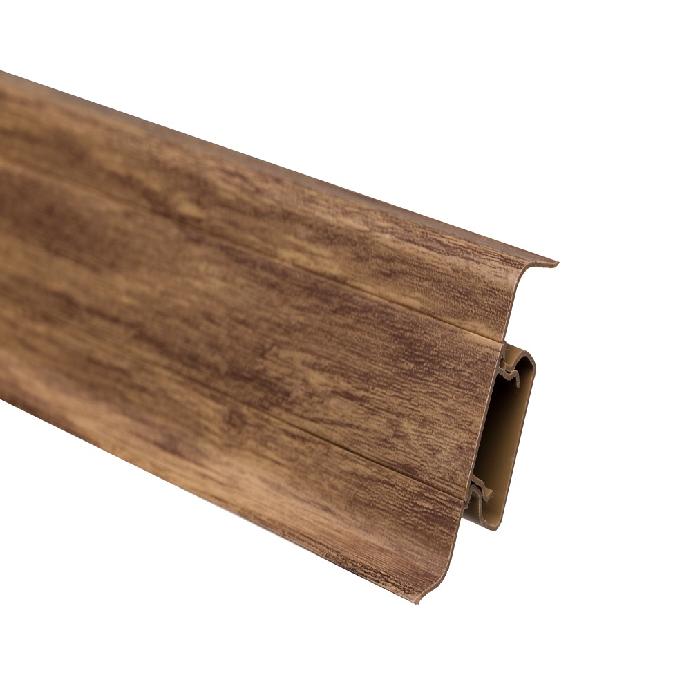 Oferte la Plinta parchet, cu canal cablu, PVC, nuc walnut 6011, 2500 mm