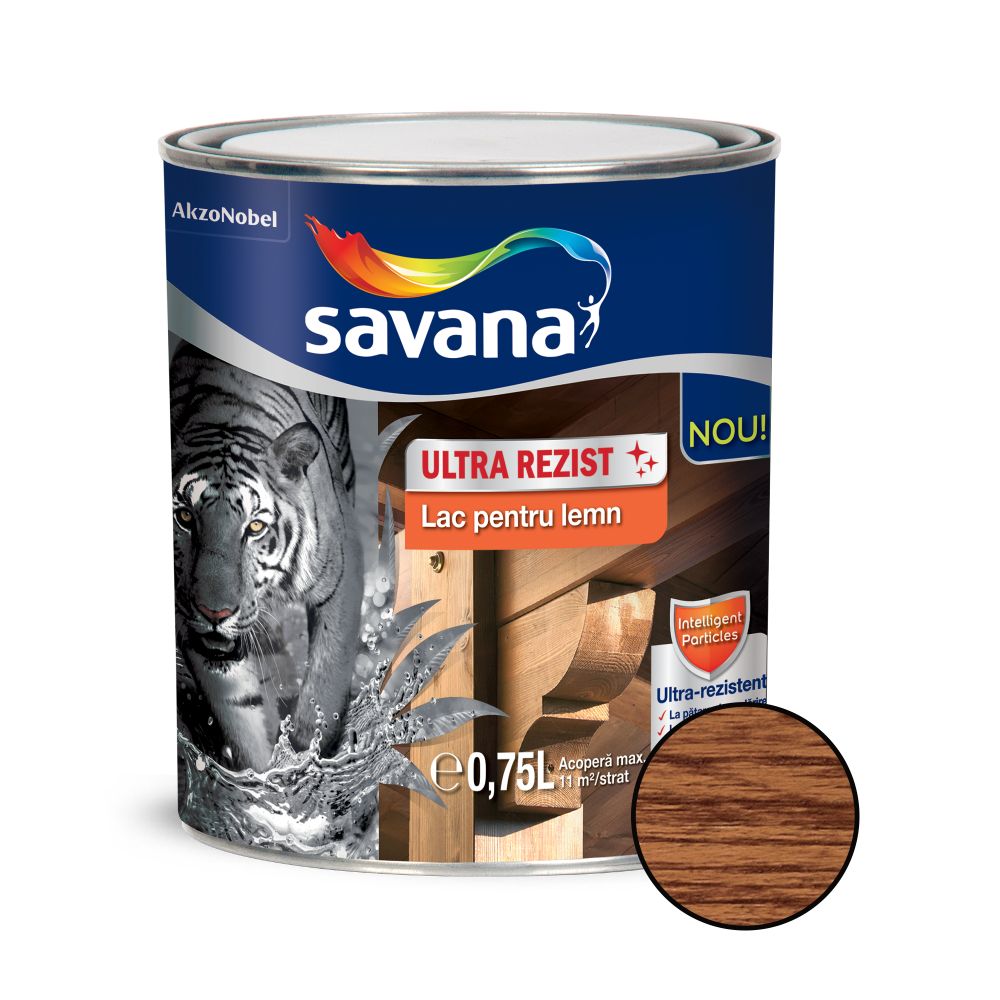 Oferte la Lac pentru lemn Savana ultra rezist, interior / exterior, palisandru, 0.75 l