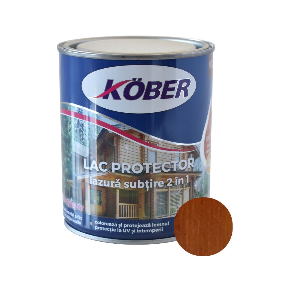 Oferte la Lac protector 2 in 1 pentru lemn, Kober, interior/exterior, palisandru, 0,75L