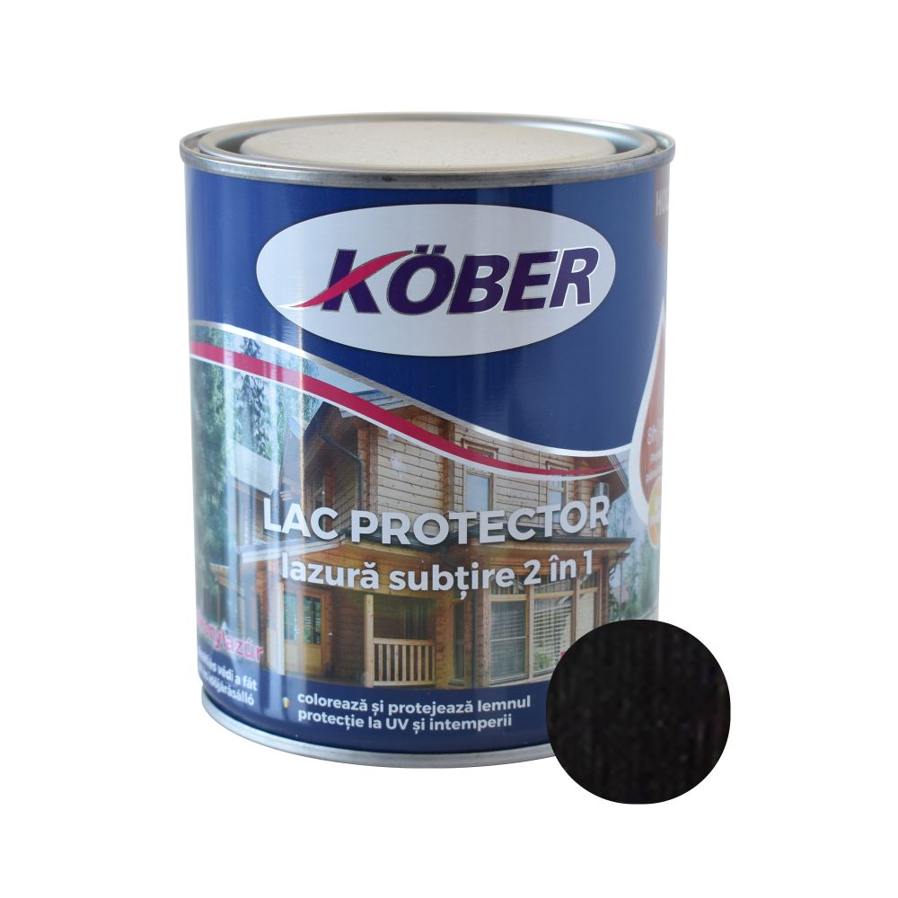 Oferte la Lac protector 2 in 1 pentru lemn, Kober, interior/exterior, wenge, 0,75L