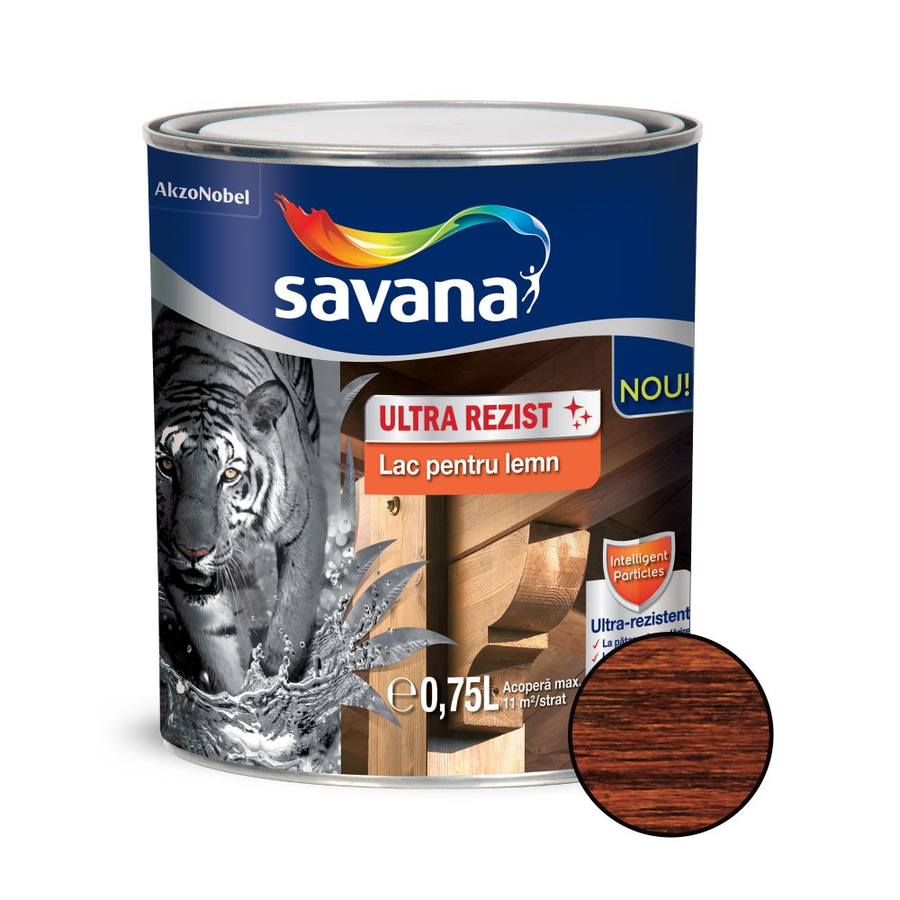 Oferte la Lac pentru lemn Savana ultra rezist, interior / exterior mahon, 0.75 l