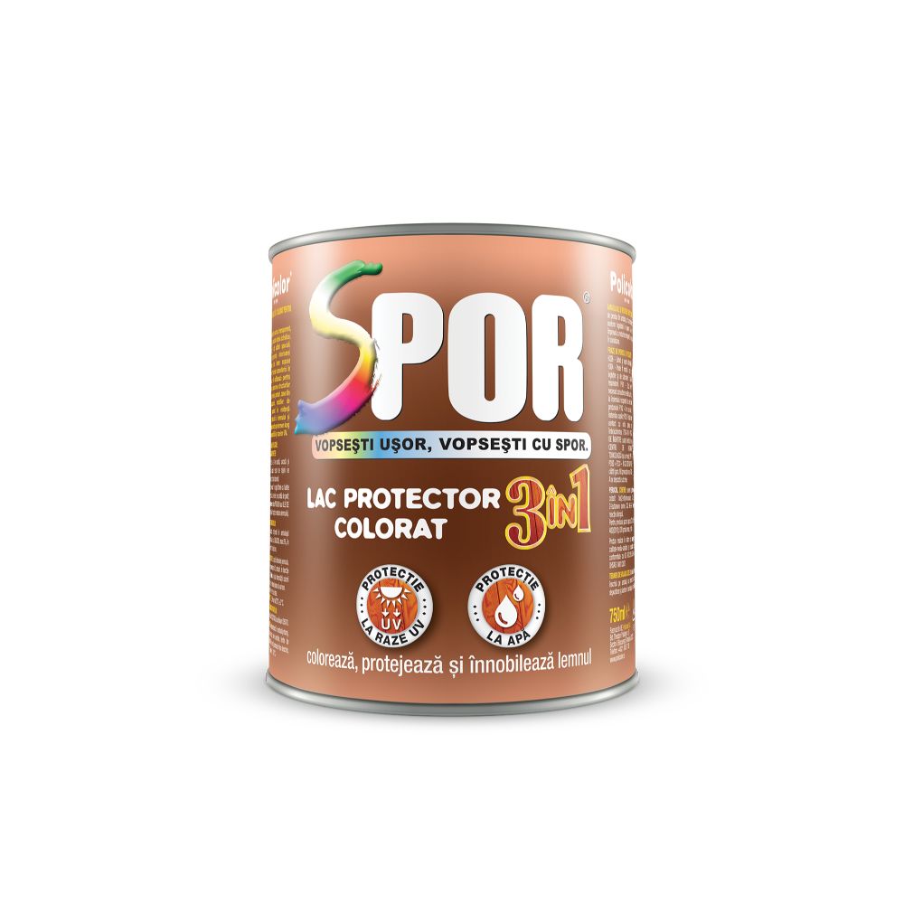 Oferte la Spor lac pentru lemn palisandru interior/exterior 2.5 L