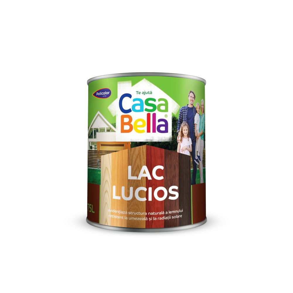 Oferte la Lac pentru lemn Casabella, cires, pentru protectie, rezistenta UV, interior/exterior, 0.75 l