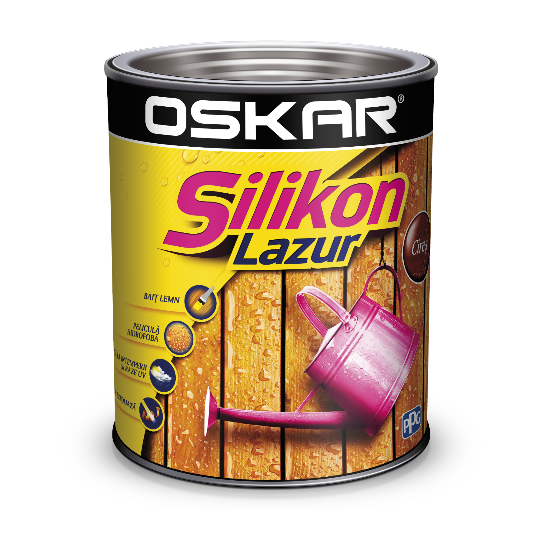 Oferte la Lazura lemn Oskar Silikon Lazur, cires, interior / exterior, 0,75 l