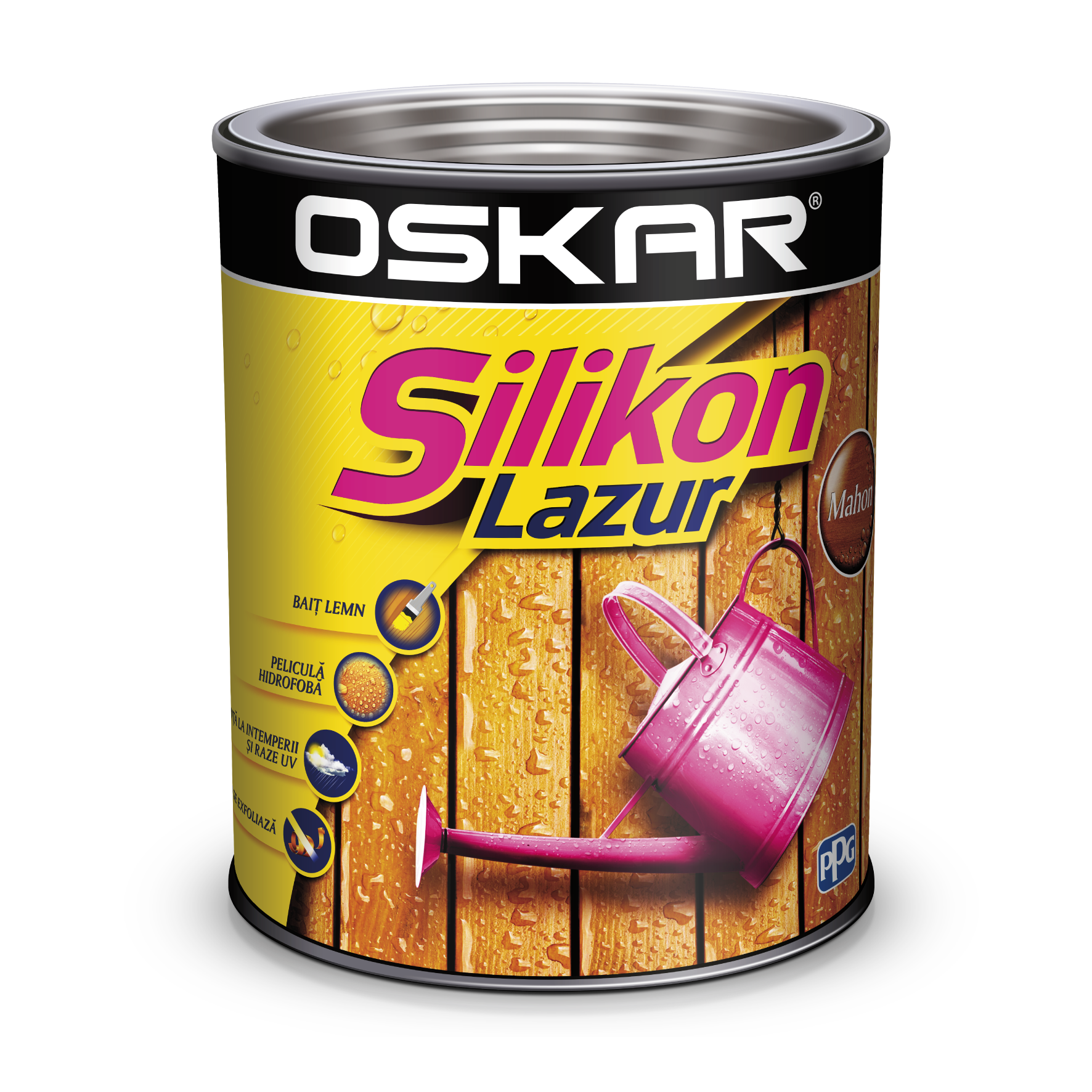 Oferte la Lazura lemn Oskar Silikon Lazur, mahon, interior / exterior, 0,75 l