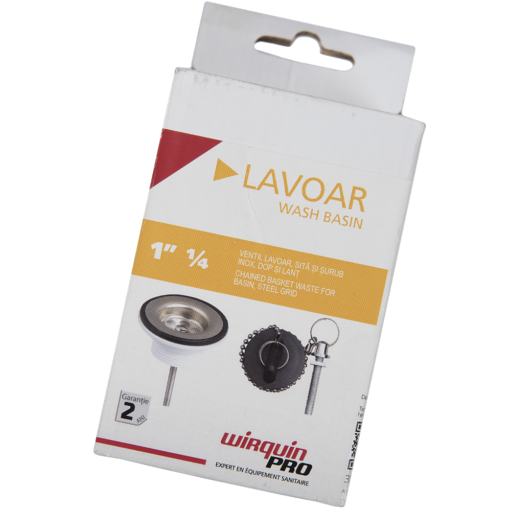 Oferte la Ventil chiuveta Wirquin, sita + lant + dop, polipropilena, 1 1/4 toli