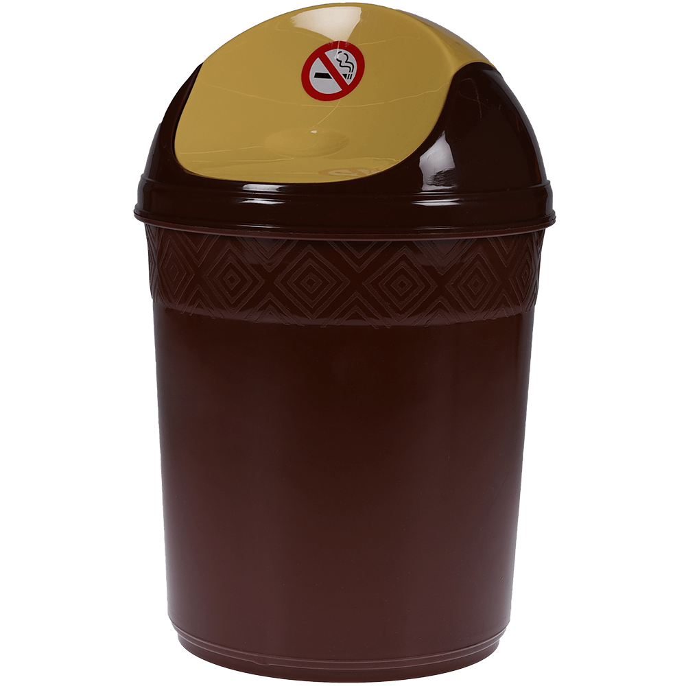 Oferte la Cos de gunoi batant, Inaplast, plastic, maro, 20 l