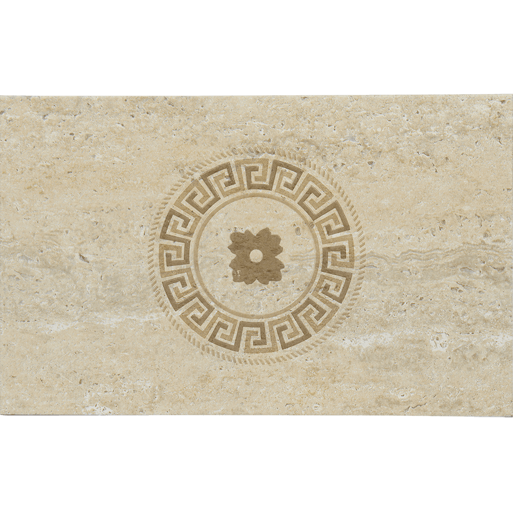 Oferte la Faianta decorativa geometric Travertin, bej, 25.2 x 40.2 cm