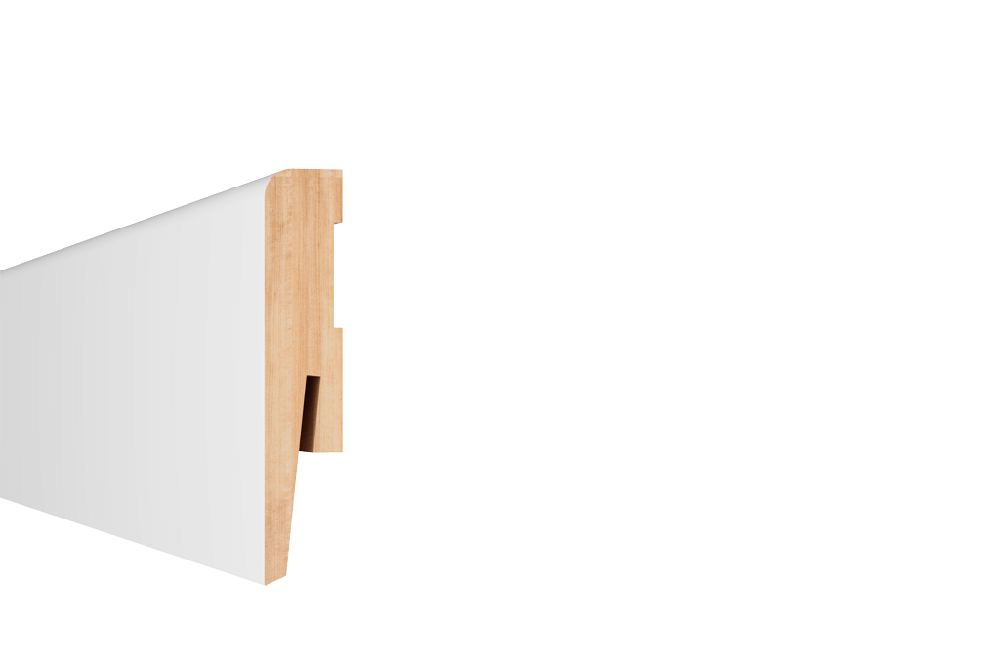 Oferte la Plinta parchet, MDF,  alb, Paint it MP0801, 2420x80 mm