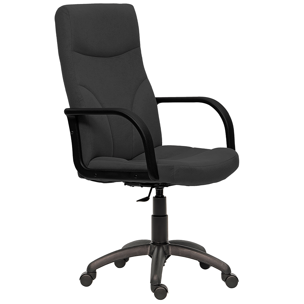 Oferte la Scaun birou directorial negru Antares Riva, tapiterie stofa, rotativ, reglabil pe inaltime, 58 x 65 x 100 - 110 cm