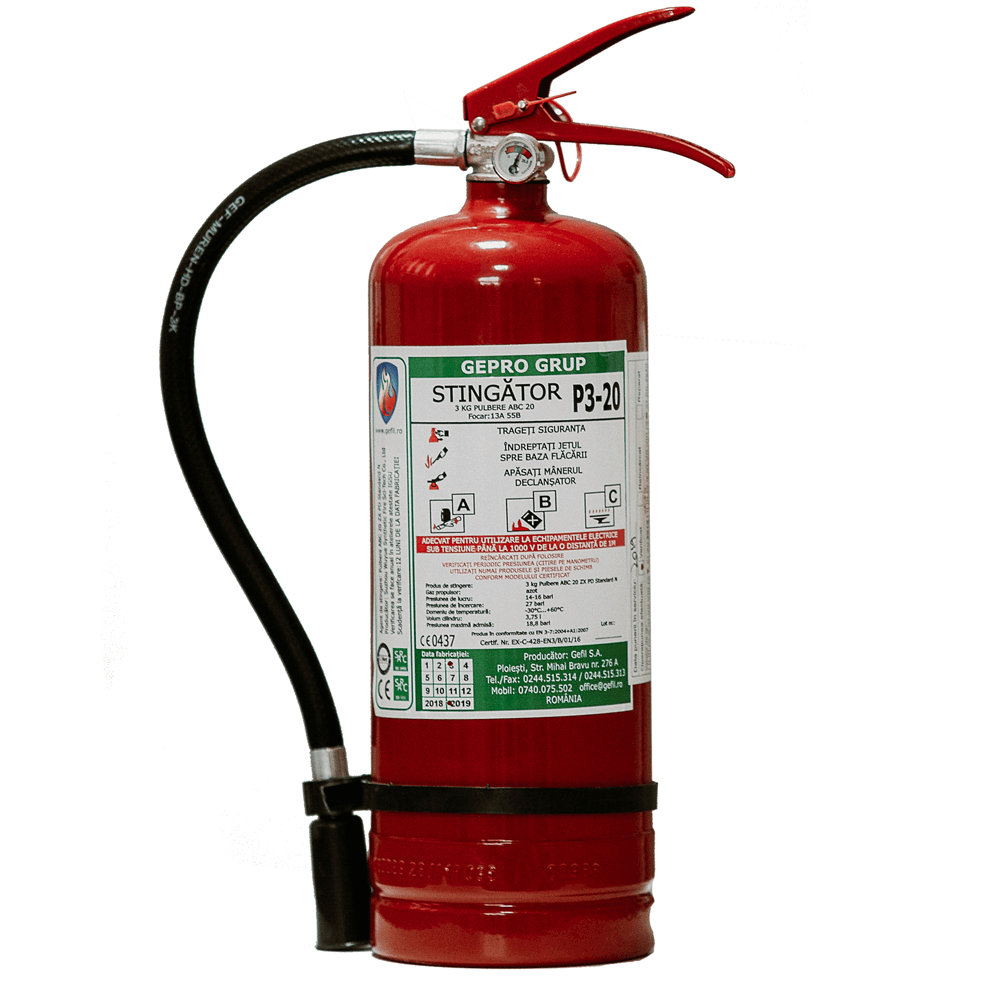 Oferte la Stingator cu pulbere si N2, tip P3
