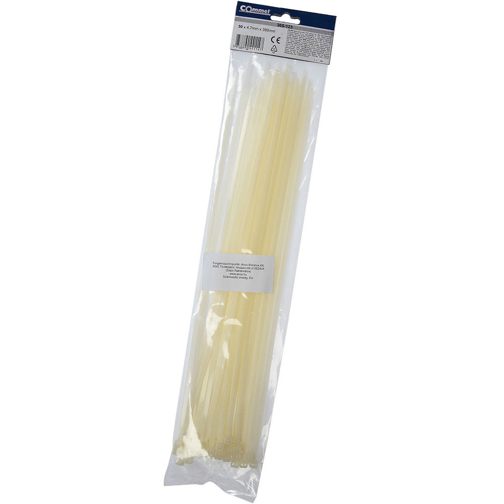 Oferte la Colier PVC Anco, 4.7 x 380 mm, alb, 50 bucati