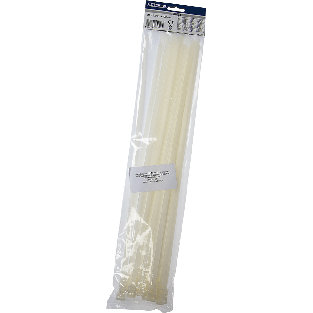 Oferte la Colier PVC Anco, 7.5 x 400 mm, alb, 25 bucati