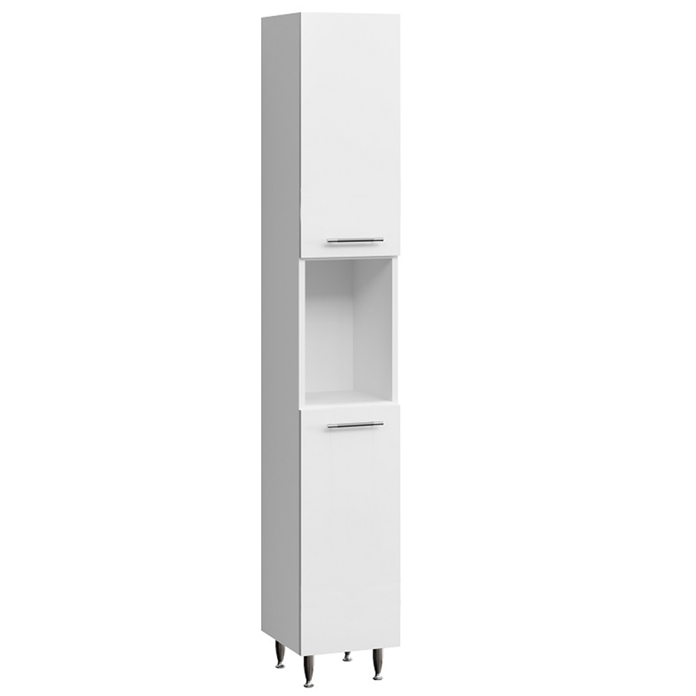 Oferte la Dulap baie Badenmob Sole, montaj pe sol, 2 usi, PAL + MDF, 180 x 30 x 31,2 cm, alb 