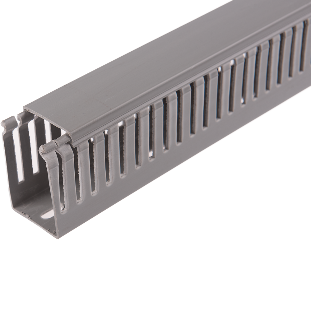 Oferte la Canal slitat pentru cabluri, 40 x 60 mm, 2 m gri
