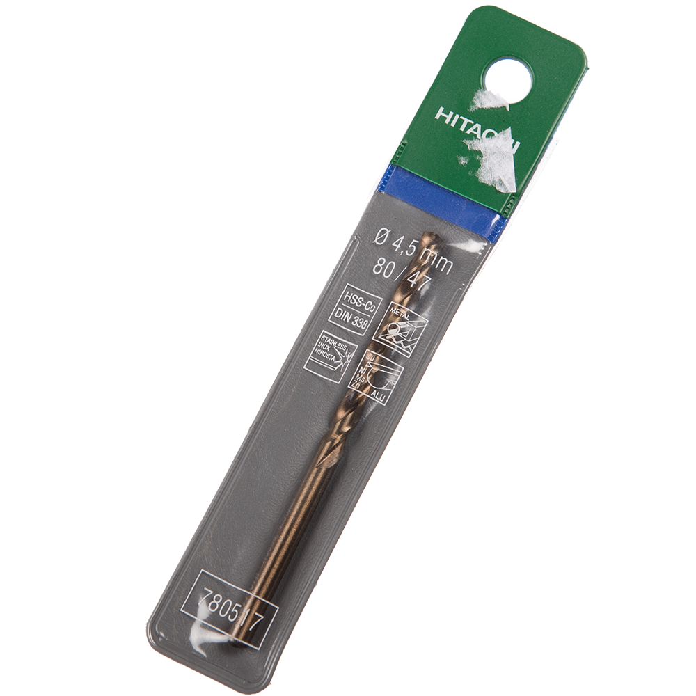 Oferte la  Burghiu Hikoki HSS-Co, mandrina standard, pentru metal, 4,5 mm 
