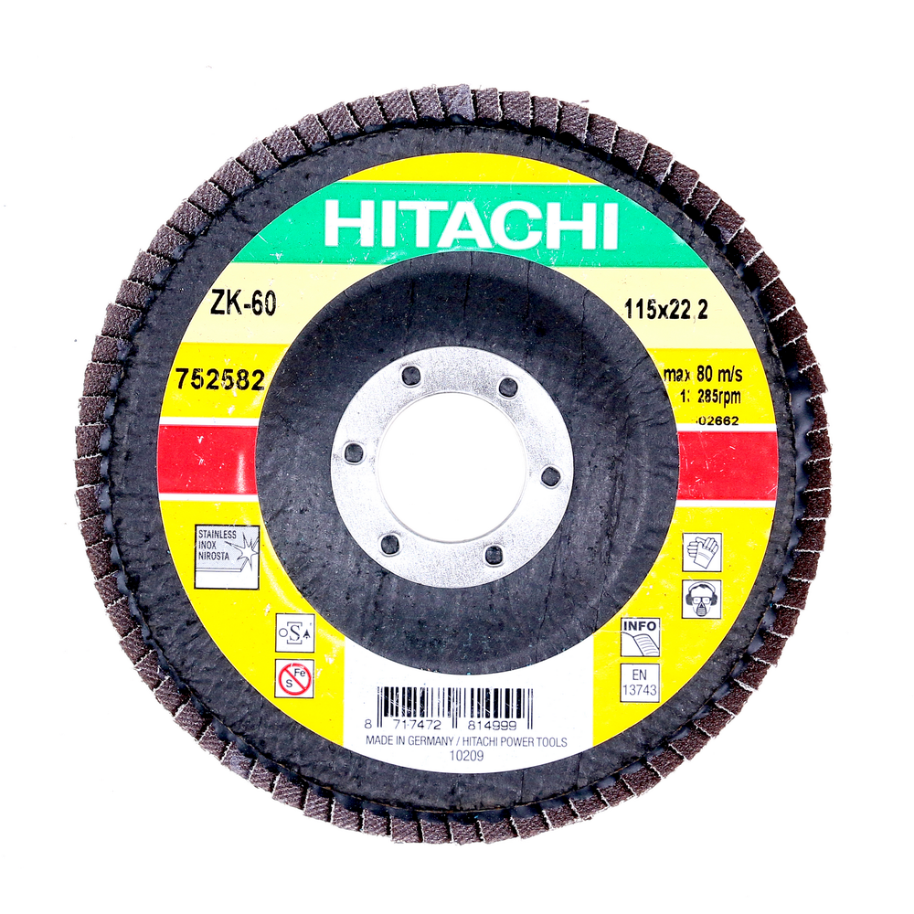 Oferte la Disc lamelar, pentru inox / metale, Hikoki Proline 752582, 115 mm, granulatie 60