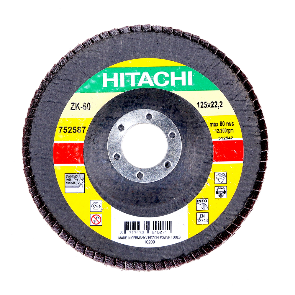 Oferte la Disc lamelar, pentru inox / metale, Hikoki Proline 752587, 125 mm, granulatie 60