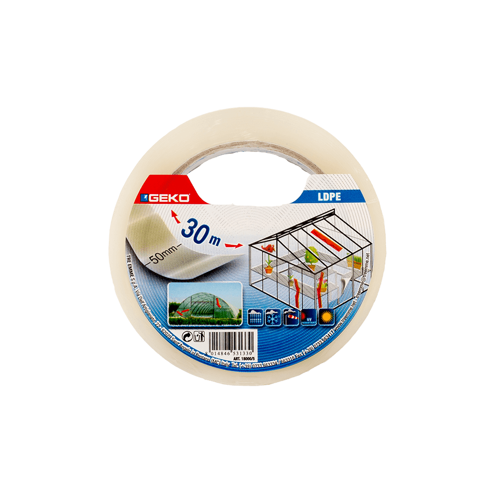 Oferte la Banda adeziva transparenta din LDPE, 50 mm x 30 m