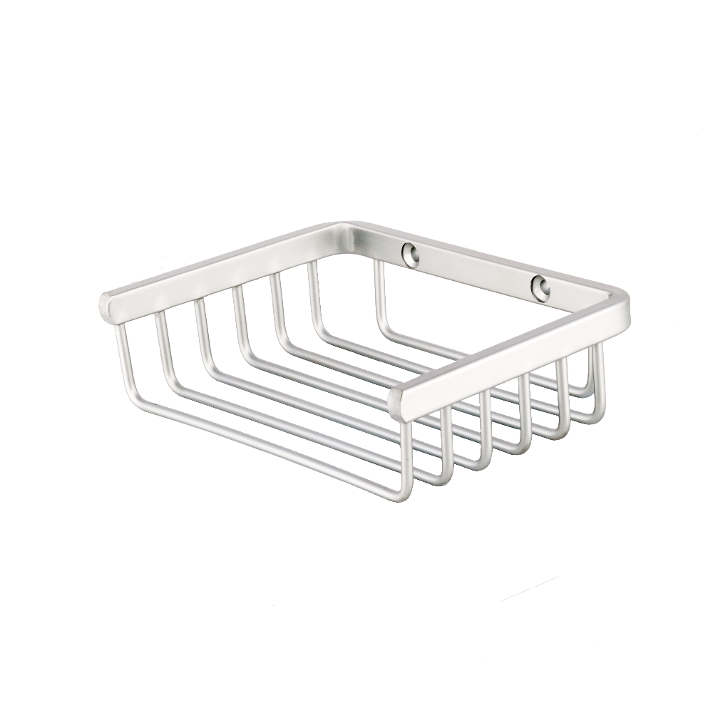 Oferte la Etajera pentru baie mica MSV, aluminiu, argintiu, 1 raft, 15 x 10.5 x 4 cm