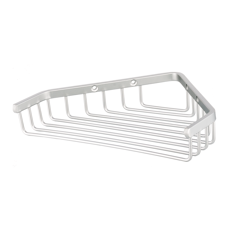 Oferte la Coltar de baie Romtatay, aluminiu, argintiu, 1 raft, 25.5 x 17.5 x 4 cm