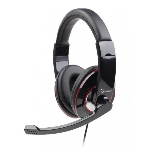 Casti Stereo cu microfon, USB, negre