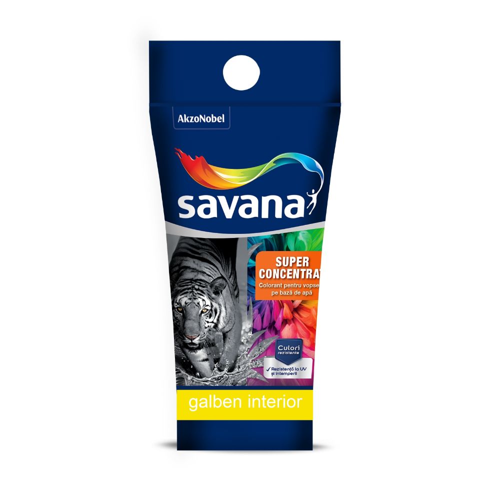 Oferte la Colorant vopsea lavabila Savana super concentrat, galben interior, 30 ml