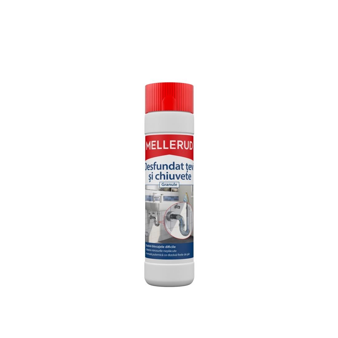 Oferte la Granule pentru desfundarea tevilor de scurgere MELLERUD, 600 gr