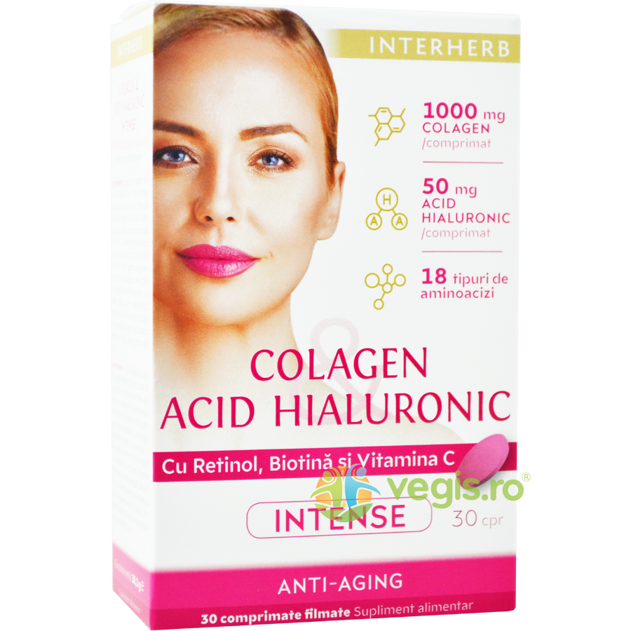 Oferte la Colagen si Acid Hialuronic Intense 30cpr