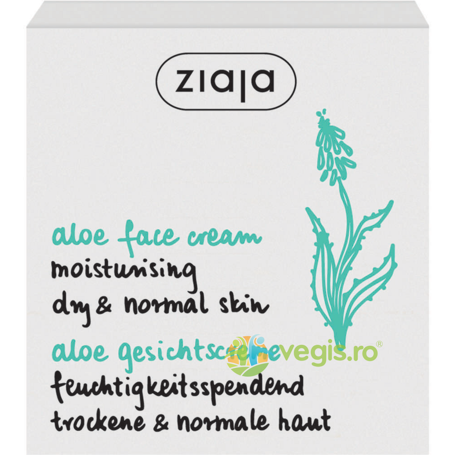 Oferte la Crema Hidratanta De Zi Cu Extract De Aloe Vera Pentru Ten Normal Si Uscat 50ml
