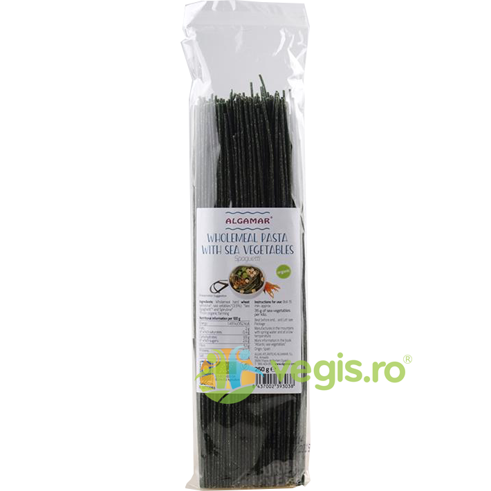 Oferte la Spaghete Integrale cu Alge Marine Ecologice/Bio 250g