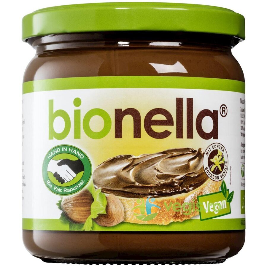 Oferte la Bionella Crema Vegana de Ciocolata cu Alune de Padure Ecologica/Bio 400g