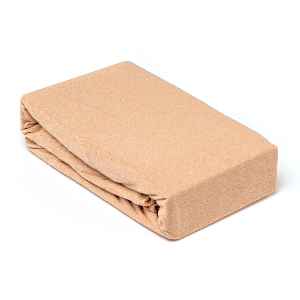 Oferte la Husa saltea Jersey bej, cu elastic, bumbac 100%, 100 x 200 cm