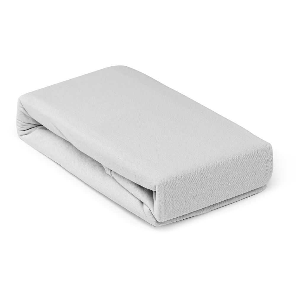 Oferte la Husa saltea Jersey alba, cu elastic, bumbac 100%, 140 x 200 cm
