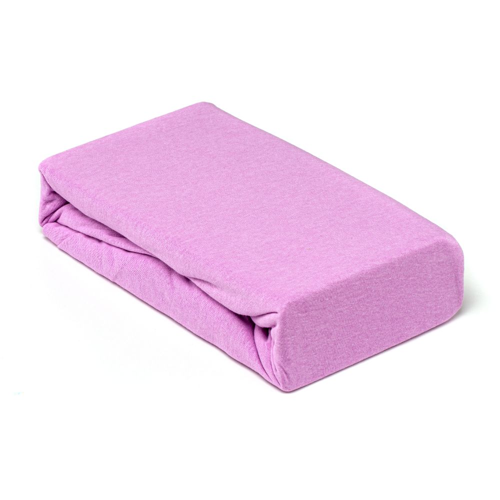 Oferte la Husa saltea Jersey lila, cu elastic, bumbac 100%, 140 x 200 cm