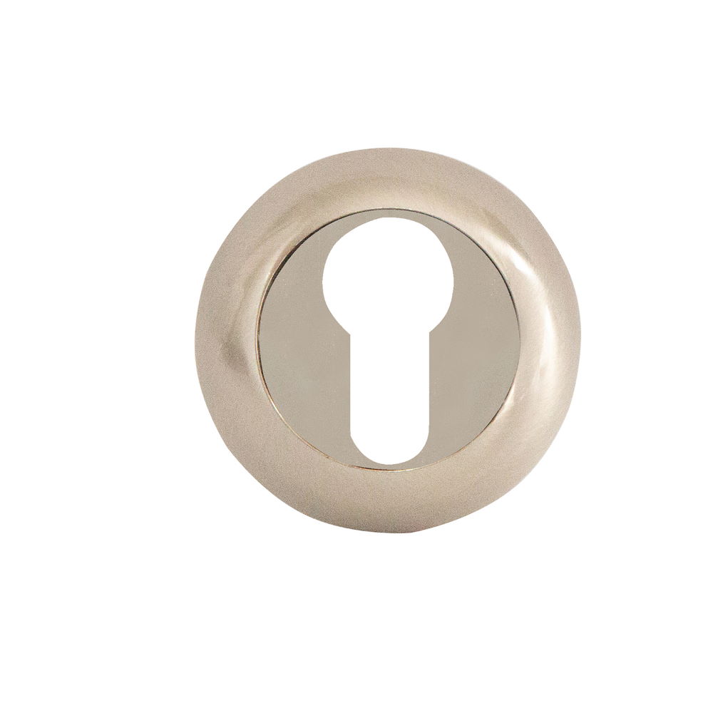 Oferte la Rozeta pentru cilindru, SN, rotunda, aliaj aluminiu, nichel satinat si crom, Ø 5 cm