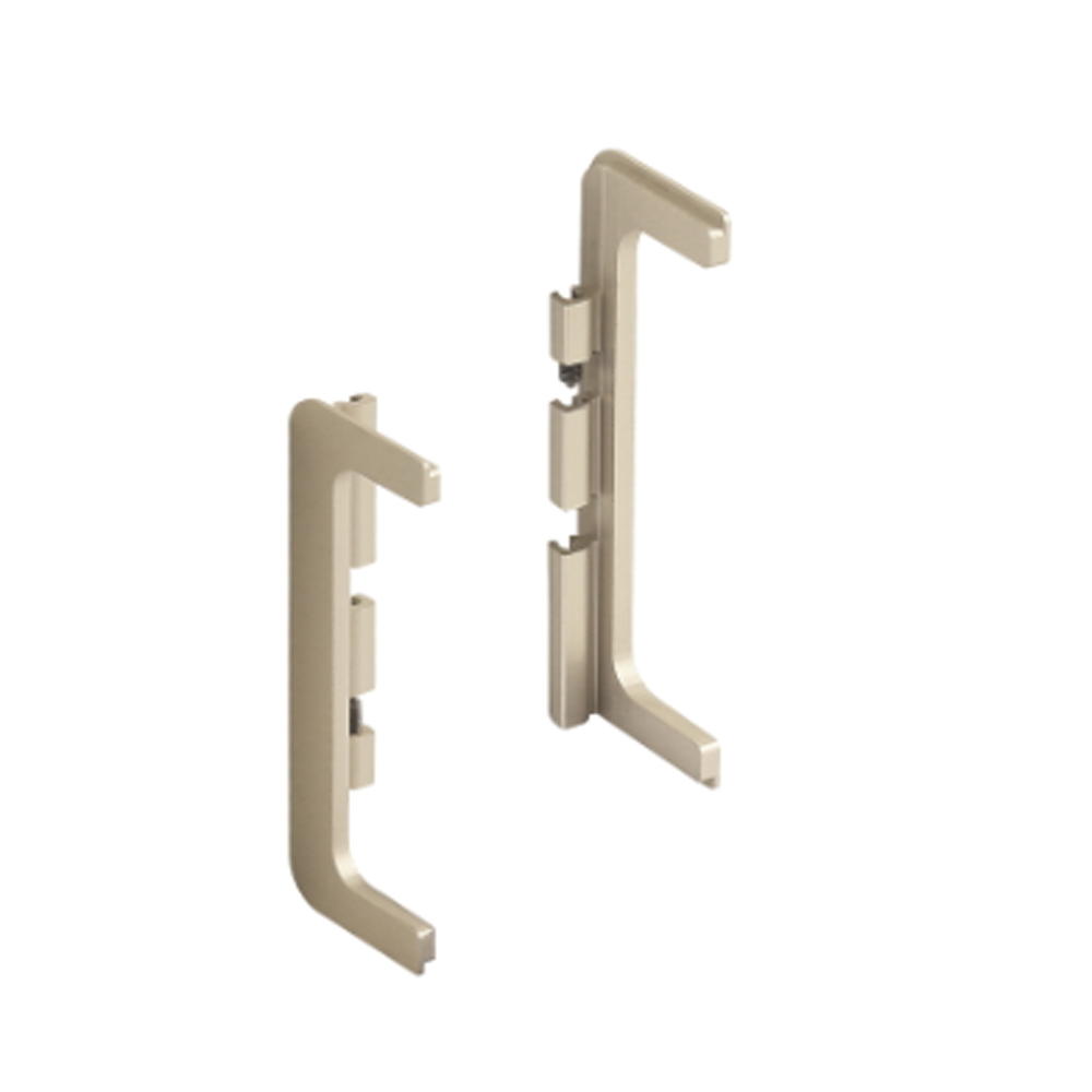 Oferte la Terminatii stanga-dreapta pentru profil Gola 8006, 45S, plastic, finisaj aluminiu