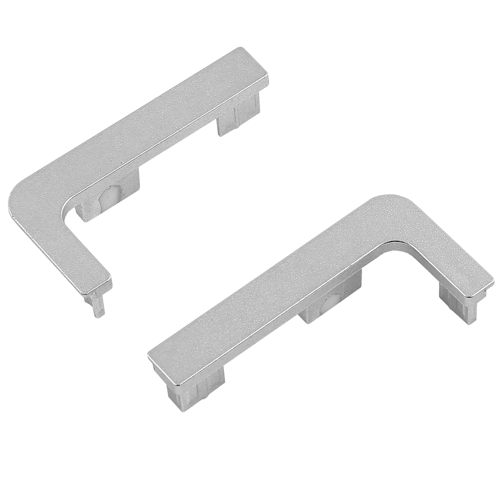 Oferte la Terminatii stinga-dreapta pentru profil Gola 8006, LU5, plastic, aluminiu lucios