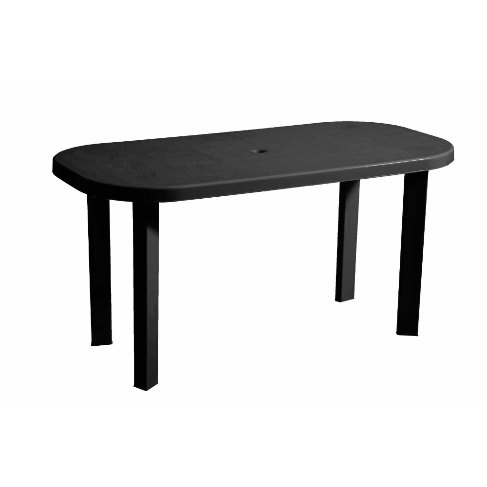 Oferte la Masa ovala pentru gradina Garden, plastic 140 x 70 x 70 cm, antracit 