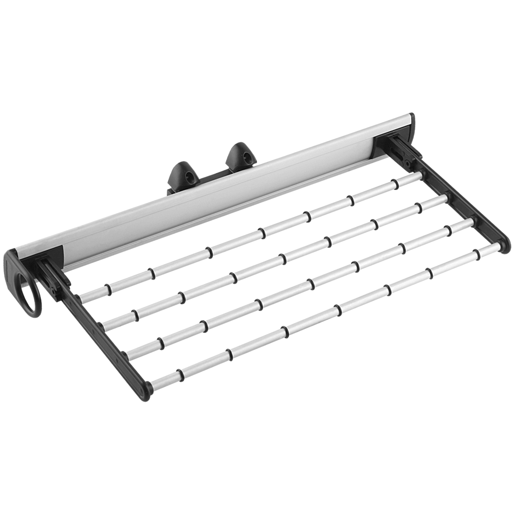 Oferte la Suport pentru pantaloni cu inele, aluminiu, argintiu, 450 x 215 x 81 mm