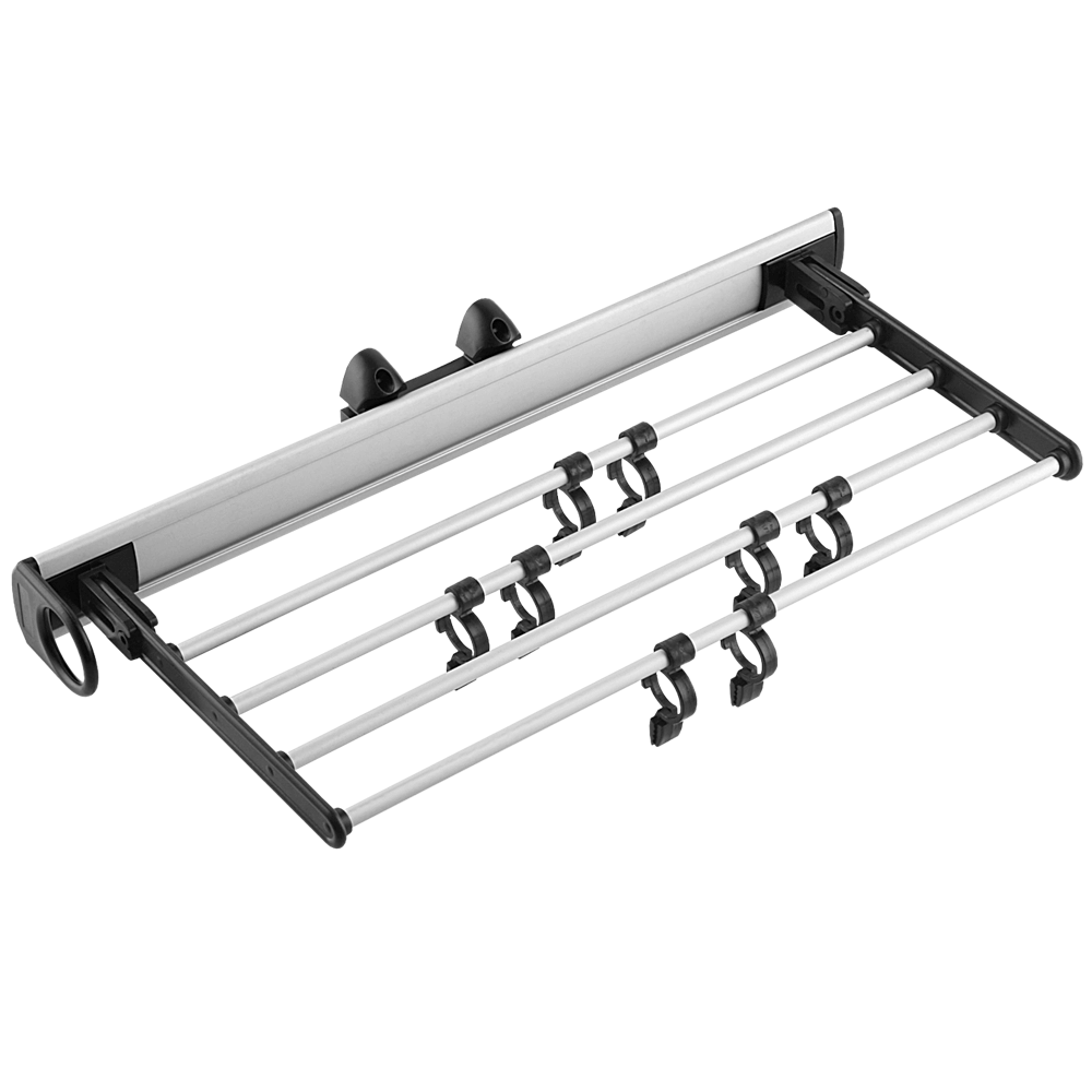 Oferte la Suport pentru pantaloni cu glisiera cu bile, aluminiu/plastic, negru mat, 450 x 200 x 215 mm