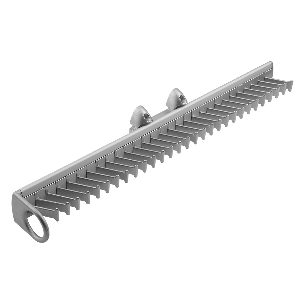 Oferte la Suport pentru cravate, plastic, argintiu, 450 mm