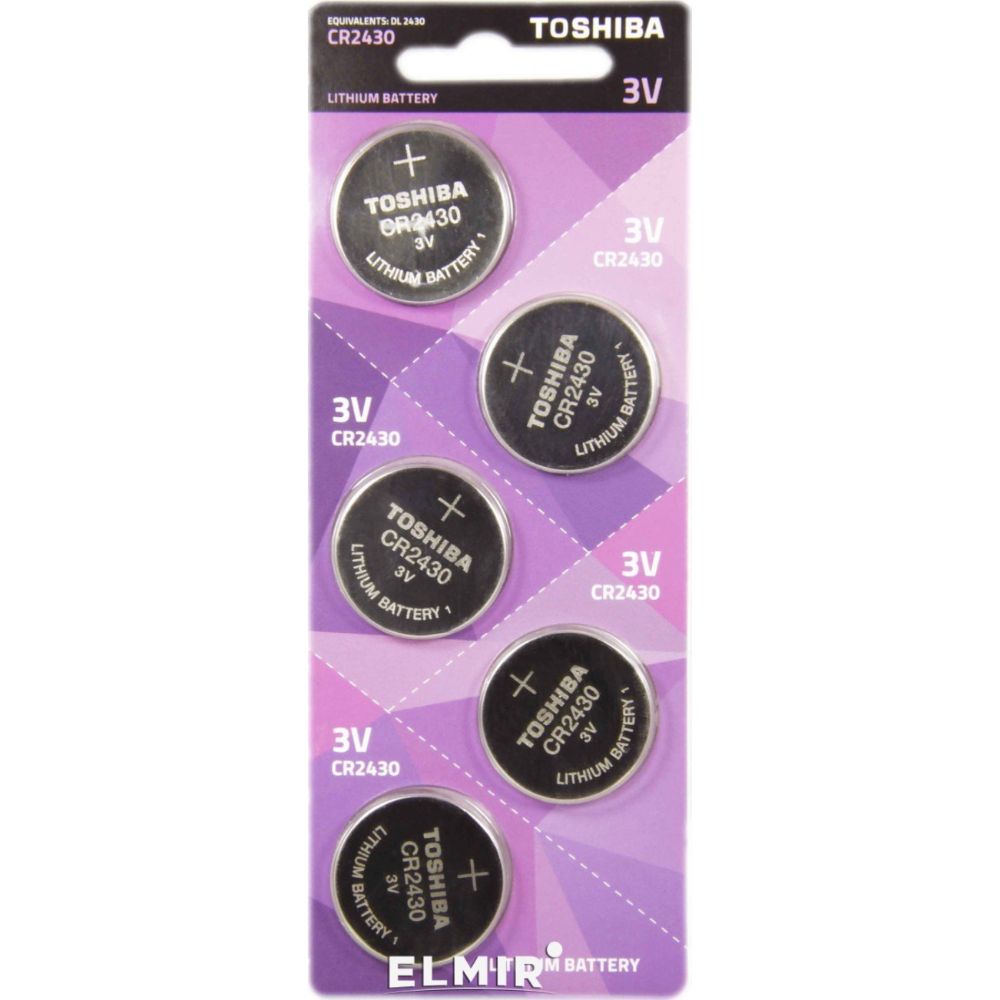 Oferte la Baterie litiu Toshiba CR2430 PW, 3 V, 5 buc/blister