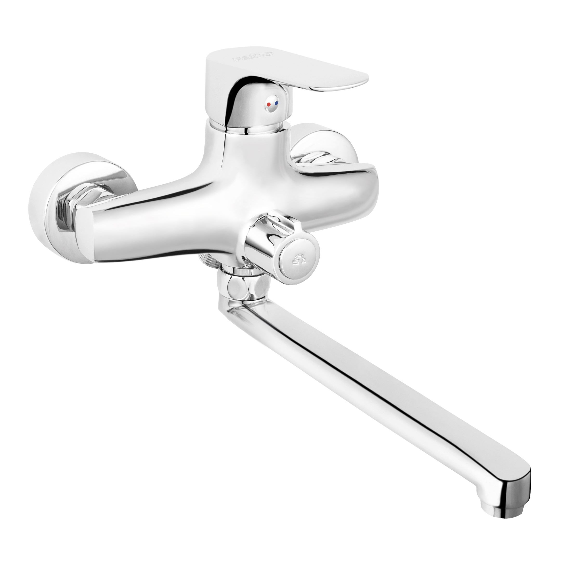 Oferte la Baterie perete cada/dus Ferro Tiga BTG3A , monocomanda, finisaj cromat, 35 mm