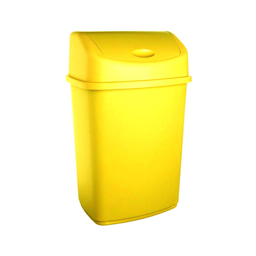 Oferte la Cos gunoi batant Inaplast Lotus, galben, 35 l