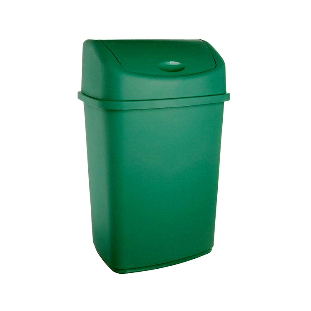 Oferte la Cos de gunoi batant Inaplast Lotus, verde, 55 l