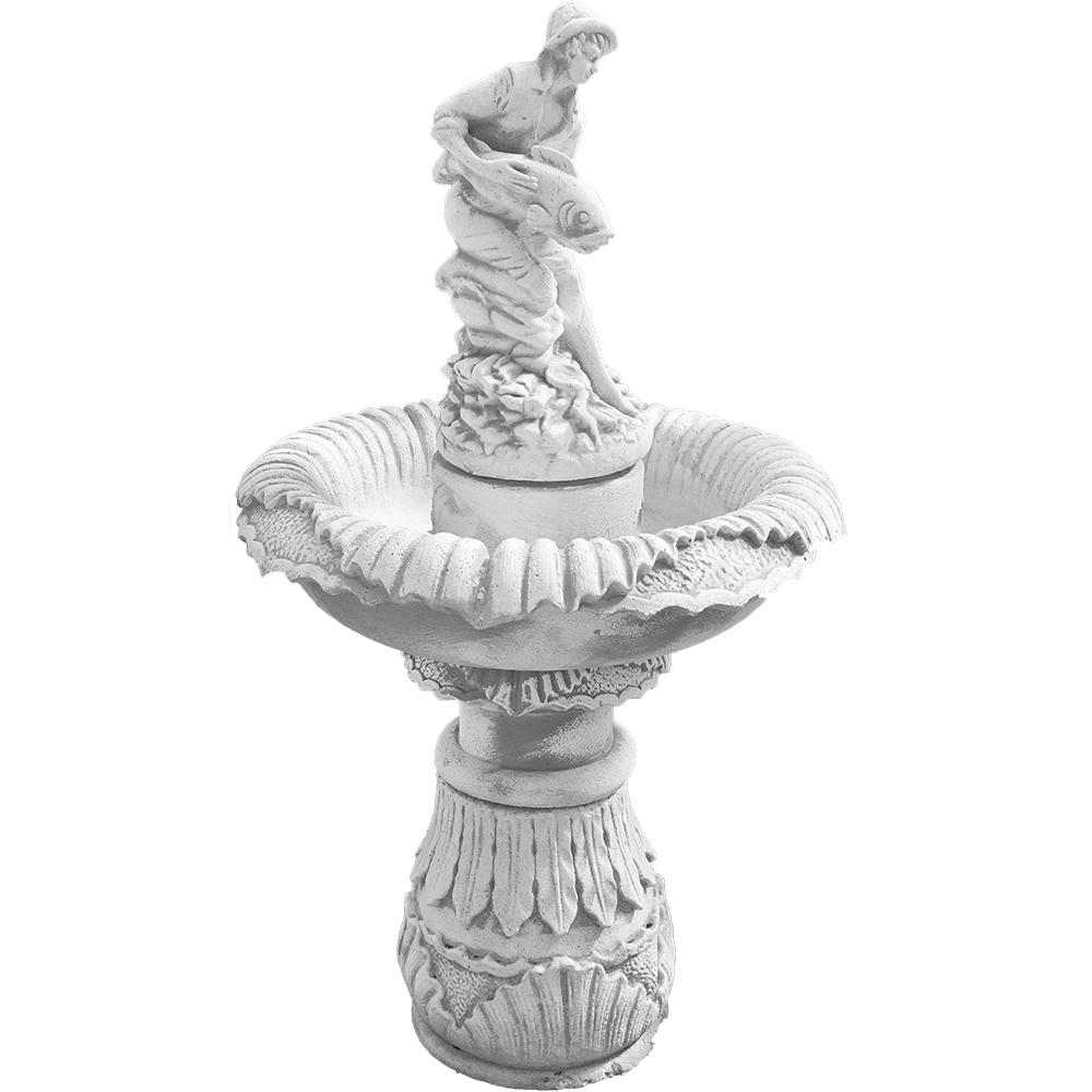 Oferte la Decoratiune gradina Cementarte, fantana Pescatore, beton, 105 x 60cm, 70 kg